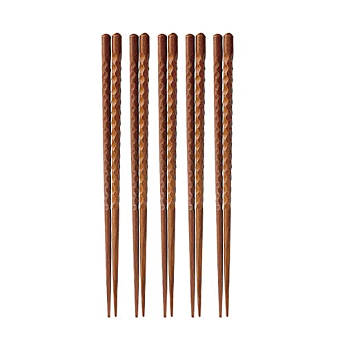 Essstäbchen aus japanischem Holz, wiederverwendbar, spülmaschinenfest, umweltfreundlich, tragbar und langlebig, 5 Paar Essstäbchen aus japanischem Holz, wiederverwendbar, spülmaschinenfest, umweltfreundlich, tragbar und langlebig, 5 Paar von NTCE