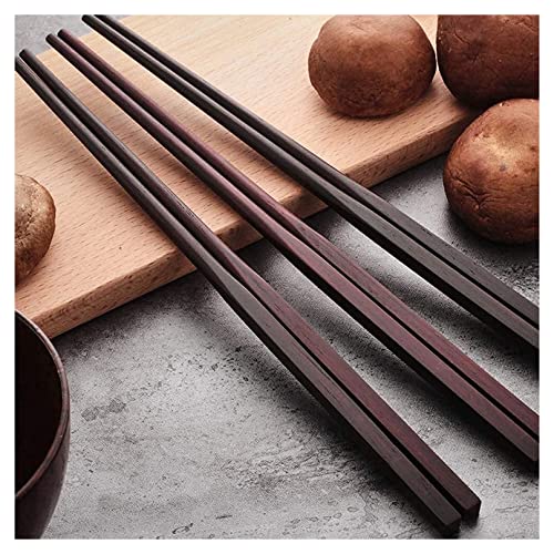Essstäbchen für Anfänger, 5 Paar Essstäbchen für Erwachsene, unbemalt und wachsfrei, natürliches Massivholz, spülmaschinenfest, 25 cm, Geschenkverpackung A-5 Paar Essstäbchen für Anfänger, 5 Paar Essstäbchen für Erwachsene, unbemalt und wachsfrei, natürliches Massivholz, spülmaschinenfest, 25 cm, Geschenkverpackung A-5 Paar von NTCE