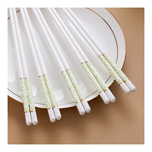 Keramik-Essstäbchen, chinesisches Porzellan, 10 Stück, hochwertige Knochen-Keramik-Essstäbchen, wiederverwendbar, spülmaschinenfest, großartiger Ersatz für Bambus-/Holz-Essstäbchen, 24,9 cm S Keramik-Essstäbchen, chinesisches Porzellan, 10 Stück, hochwertige Knochen-Keramik-Essstäbchen, wiederverwendbar, spülmaschinenfest, großartiger Ersatz für Bambus-/Holz-Essstäbchen, 24,9 cm S von NTCE