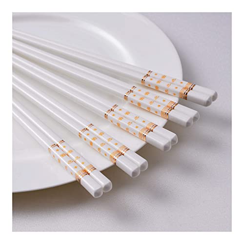 Keramik-Essstäbchen, chinesisches Porzellan, 10 Stück, hochwertige Knochen-Keramik-Essstäbchen, wiederverwendbar, spülmaschinenfest, großartiger Ersatz für Bambus-/Holz-Essstäbchen, 24,9 cm x Keramik-Essstäbchen, chinesisches Porzellan, 10 Stück, hochwertige Knochen-Keramik-Essstäbchen, wiederverwendbar, spülmaschinenfest, großartiger Ersatz für Bambus-/Holz-Essstäbchen, 24,9 cm x von NTCE