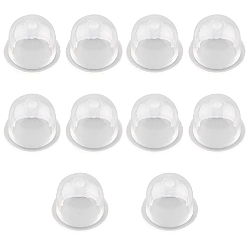 Niuhong 10 Pcs Zündkapsel Primer Pumpe Vergaser Birne Pump Kraftstoffpumpe Vergaser Universal Kunststoff Pumpe Ersatz Primer Kolben Bulb Vergaseröl Kettensägen Trimmer Primer Ersatzlampe Zubehör von Niuhong