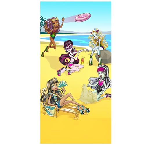 NTEVXZ Monster Girl Strand Handtuch,Anime Schnell Trocken Strand Handtuch,Mode Gedruckt Mikrofaser Strand Handtuch-70×140cm von NTEVXZ