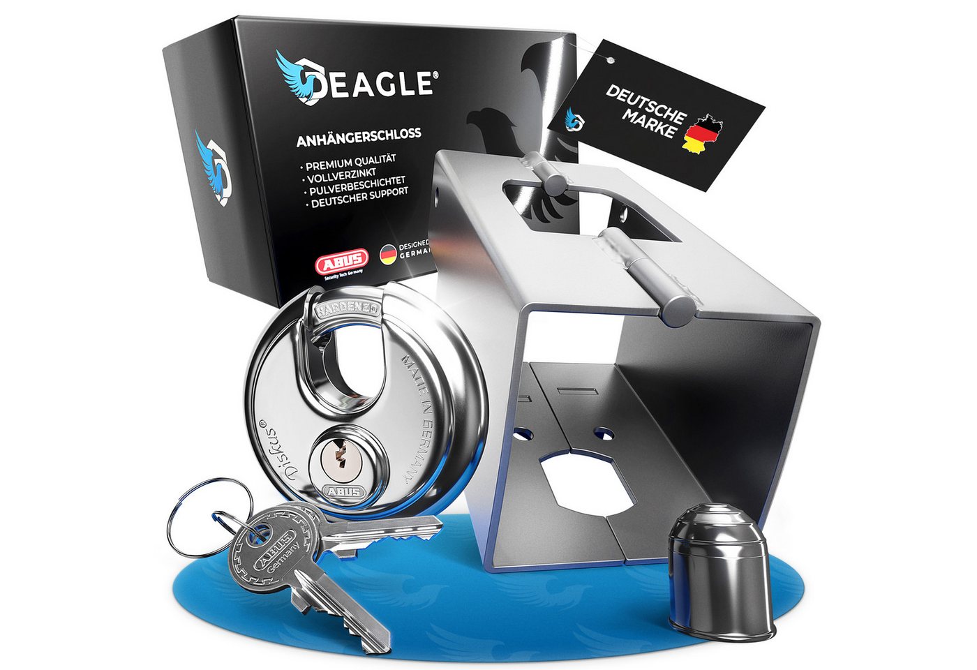 NTG Nutzfahrzeug Technik GmbH Anhängerschloss Verzinkt Pulverbeschichtet + ABUS Schloss + AHK Kappe Deagle NTG Nutzfahrzeug Technik GmbH Anhängerschloss Verzinkt Pulverbeschichtet + ABUS Schloss + AHK Kappe Deagle von NTG Nutzfahrzeug Technik GmbH