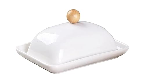 Butterdose Keramik Butterteller Butterdose mit Deckel Keramik Butterbox Butterbehälter mit Butteraufbewahrung 1pc Behälter Küchenzubehör von NTIYOU