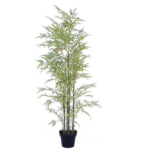 Künstlicher Bambusbaum, künstlicher Baum, Topfpflanze, künstliche Grünpflanzen im Topf, dekorative Bäume für Zuhause, Büro, Lobby, Heimpflanzen (Größe: 120 cm) von NTIYOU