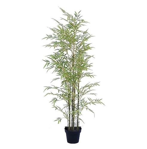 Künstlicher Bambusbaum, künstlicher Baum, Topfpflanze, künstliche Grünpflanzen im Topf, dekorative Bäume für Zuhause, Büro, Lobby, Heimpflanzen (Größe: 160 cm) von NTIYOU