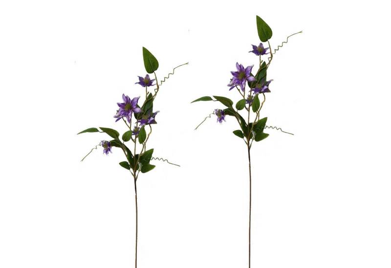 Kunstblume Clematis Lila 2er Set 89 cm Clematis, NTK-Collection, Höhe 89 cm, Kunstpflanze Dekoration Kunstblume von NTK-Collection