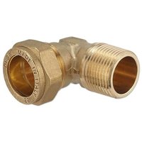 Klemmverschraubung für Kupferrohre - Winkel 28 mm x 1'' AG für Heizung und Trinkwasser von NTM