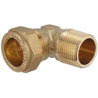 Klemmverschraubung für Kupferrohre - Winkel 28 mm x 1'' AG für Heizung und Trinkwasser von NTM