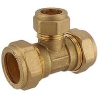 Messing-Klemm-T-Stück für Kupferrohre - 22 x 15 x 22 mm für Heizung und Trinkwasser Messing-Klemm-T-Stück für Kupferrohre - 22 x 15 x 22 mm für Heizung und Trinkwasser von NTM