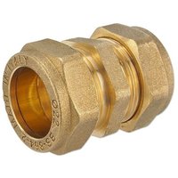 Messing-Klemmverschraubung für Kupferrohre - gerade 22 x 22 mm für Heizung und Trinkwasser Messing-Klemmverschraubung für Kupferrohre - gerade 22 x 22 mm für Heizung und Trinkwasser von NTM