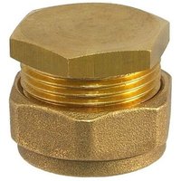 Messing-Klemmverschraubung m. Stopfen für Kupferrohre 15 mm für Heizung und Trinkwasser Messing-Klemmverschraubung m. Stopfen für Kupferrohre 15 mm für Heizung und Trinkwasser von NTM