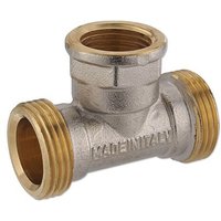 Messing T-Stück für Klemmringverschraubung 3/4'' Eurokonus -1/2'' IG - 3/4'' Eurokonus Messing T-Stück für Klemmringverschraubung 3/4'' Eurokonus -1/2'' IG - 3/4'' Eurokonus von NTM