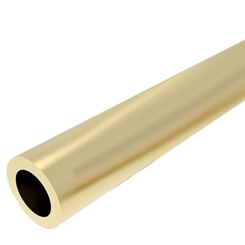 Modellbau Messingrohre, DIY-Rohr, rund, Durchmesser 25 mm, 22 mm, 12 mm, 10 mm, 8 mm, 6 mm, Länge 200 mm, rundes Messingrohr Industriemetall(OD 12 x ID 10mm) von NTNTN