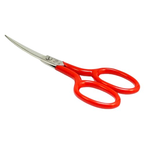 NTS-Solingen Steppschere gebogen | Textilschere vernickelt | Stoffschere aus hochwertigem C45 Normalstahl | Schneiderschere roten Griffen allergiehemmend | 6,0"= ca. 16 cm | Made in Solingen NTS-Solingen Steppschere gebogen | Textilschere vernickelt | Stoffschere aus hochwertigem C45 Normalstahl | Schneiderschere roten Griffen allergiehemmend | 6,0"= ca. 16 cm | Made in Solingen von NTS-Solingen