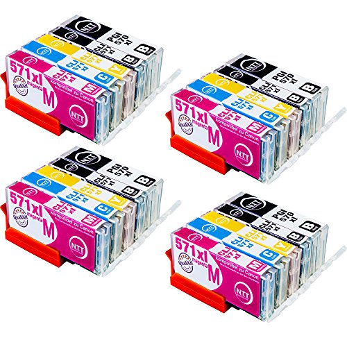 NTT 20 XXL SPARPACK kompatible Druckerpatronen als Ersatz für Canon PGI570 XL PGI-570 PGI 570 CLI-571 XL CLI 571(8x Schwarz, 4x Cyan, 4x Magenta, 4x Yellow) von NTT