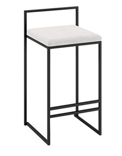 NTTNL Barhocker Barhocker Stuhl Hoher rückenfreier Hocker Küchenstühle mit Metallbeinen Wohnmöbel for Pub Café, maximale Belastung 150 kg Style (Size : Height 65cm) von NTTNL