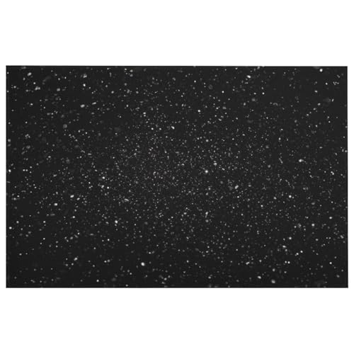 Teppich für Schlafzimmer, waschbar, schwarzer Glitzer, Bodenmatte, rutschfeste Teppiche, weicher Überwurf, Küchenmatte, Teppiche für Wohnzimmer, Esszimmer von NTVOWPZO