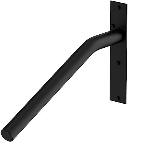 Handlauf Treppe 1–3 Stufen,Wandmontiertes Treppenhandläufe U-Förmiges Handläufe aus Edelstahl für Stufe Innen Außenbereich Geländer handlauf,Black t,50cm/20in von NUACOS