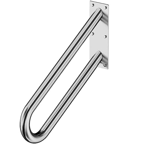 Handlauf Treppe 1–3 Stufen,Wandmontiertes Treppenhandläufe U-Förmiges Handläufe aus Edelstahl für Stufe Innen Außenbereich Geländer handlauf,Slive u,50cm/20in von NUACOS