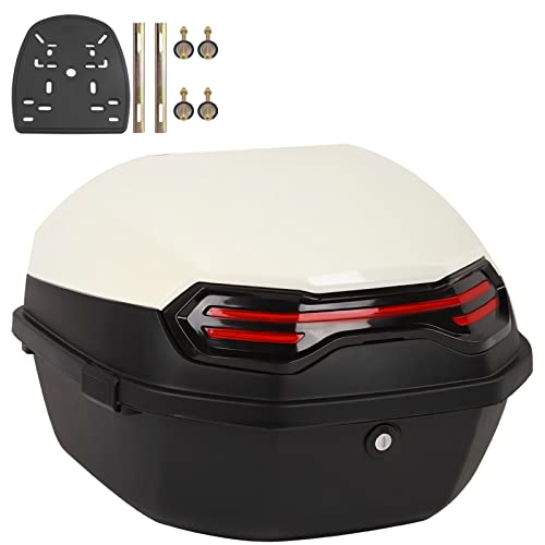 NUACOS Motorrad Kofferraum Universal Top Box wasserdichte Motorrad Heckbox mit RüCken für Roller Moped,E,11 * 15 * 15inch NUACOS Motorrad Kofferraum Universal Top Box wasserdichte Motorrad Heckbox mit RüCken für Roller Moped,E,11 * 15 * 15inch von NUACOS