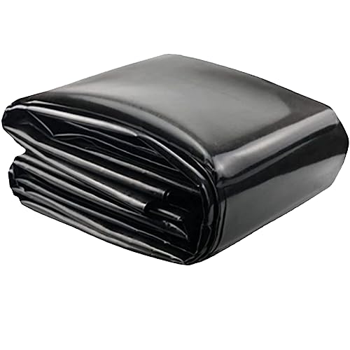 NUACOS PVC Teichfolie, 0,5mm Schwerlast Gartenteichfolie HDPE wasserdichte Teich Folie für Fischteiche Wasserspiele BäChe Springbrunnen Wasserfall Und WassergäRten,Schwarz,1x1m(3.3x3.3ft) von NUACOS