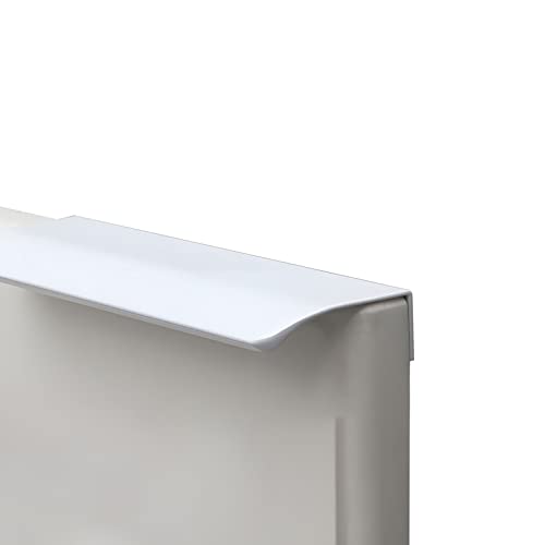 NUACOS Schubladengriffe Versteckt Küchengriffe Modernes Schrankgriffe Aluminium Möbelgriffe Weiß Türgriff für Kleiderschrank, Schlafzimmer, Badezimmer - Länge 500mm von NUACOS