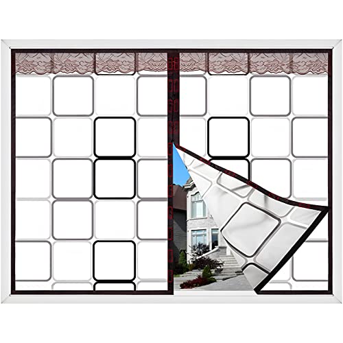 NUACOS Thermofolie Fenster Gegen Kälte, Transparent Fenster Isolierfolie, Kälteschutz, Wiederverwendbar, Selbstklebend, für Fenster Schlafzimmer Küche von NUACOS