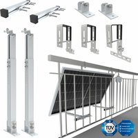 Nuasol - Balkonkraftwerkhalterung Geländer Befestigung 1 Solarmodul Photovoltaik von NUASOL