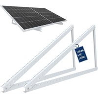 Nuasol - NuaFix Solarpanel Halterung Photovoltaik Solarmodul Balkonkraftwerk Aufständerung Flachdach 118 cm von NUASOL