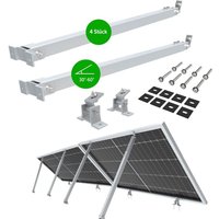 NuaSol Balkonkraftwerkhalterung 2er Set Verstellbare Solarpanel Halterung für PV-Anlagen 4 Stück Neigungswinkel 30-60° Länge einstellbar 700-1291 mm NuaSol Balkonkraftwerkhalterung 2er Set Verstellbare Solarpanel Halterung für PV-Anlagen 4 Stück Neigungswinkel 30-60° Länge einstellbar 700-1291 mm von NUASOL