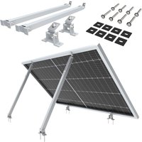 Nuasol - NuaFix Verstellbare Halterung 30-60° Photovoltaik Solarmodule Balkonkraftwerk Silber von NUASOL