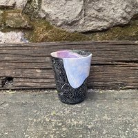 Einzigartig Gestaltete Handgemachte Keramiktasse - Keramikglas Steinzeugbecher Kaffeetasse Teetasse Sgraffito-Tasse Keramikbecher von NUAtelierStudio