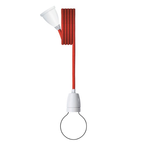 NUD Collection Pendelleuchte Classic Weiß Rococco Red von NUD Collection