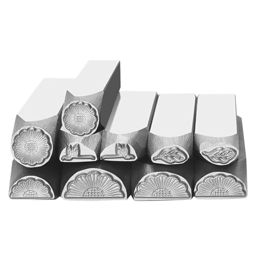 10 Stück Herzform Stahlstempel für Schmuck Basteln Mode Zubehör Aluminiumplatte Werkzeug Schmuckherstellung von NUEAYMS