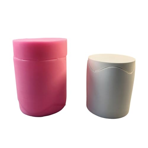 2 Stück Geometrie-Silikonform für Blumentopf, weiche Silikonform, Heimdekoration von NUEAYMS