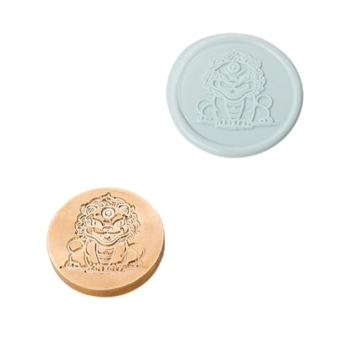 Antikes geprägtes Siegel, Metallkopf, dekorativer Umschlag, Wachssiegel für Scrapbooking, Umschläge, Karten, Hochzeitseinladungen von NUEAYMS
