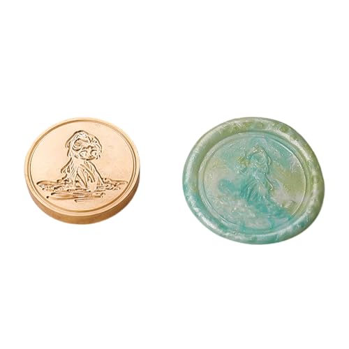 Antikes geprägtes Siegel mit Metallkopf für Umschläge, Scrapbooking, Hochzeitseinladungen, Karten von NUEAYMS