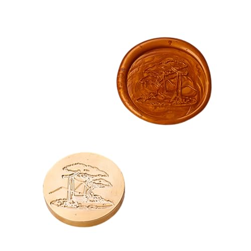 Antikes geprägtes Siegel mit Metallkopf für Umschläge, Scrapbooking, Hochzeitseinladungen, Karten von NUEAYMS