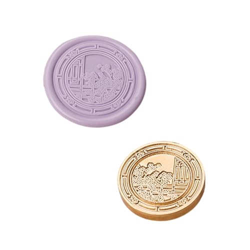 Antikes geprägtes Siegel mit Metallkopf für Umschläge, Scrapbooking, Hochzeitseinladungen, Karten von NUEAYMS