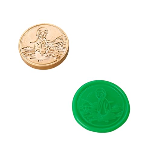 Antikes geprägtes Siegel mit Metallkopf für Umschläge, Scrapbooking, Hochzeitseinladungen, Karten von NUEAYMS