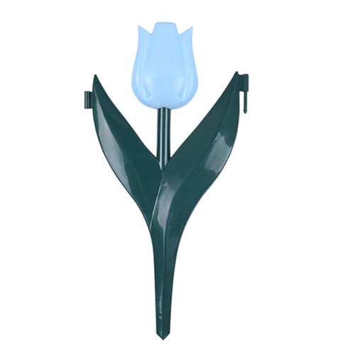 Dekorativer Gartenzaun in Tulpenform und Blumen mit Steckzaunpfahl für Blumenbeet von NUEAYMS