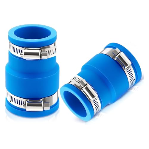 Edelstahl Poolschlauch Adapter und Schlauchschelle für Anschluss Skimmer Adapter Poolpflege Adapter von NUEAYMS