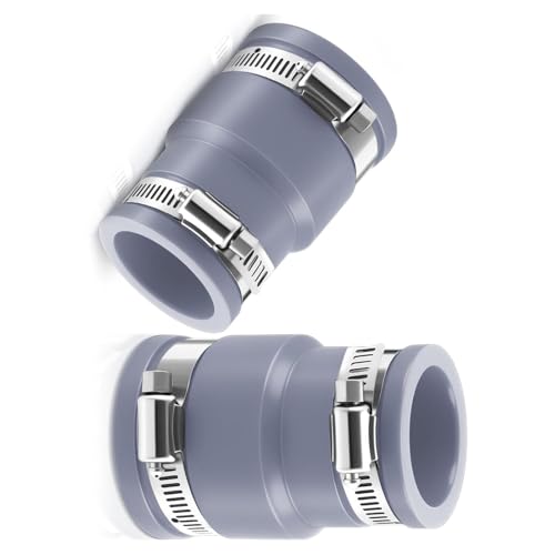Edelstahl Poolschlauch Adapter und Schlauchschelle für Anschluss Skimmer Adapter Poolpflege Adapter von NUEAYMS