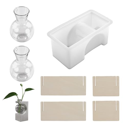 Flexible Silikonform für Hydrokultur-Pflanzgefäß, Diapsy Basis, dekorative Vase, Harz-Silikonform für DIY Harzguss von NUEAYMS