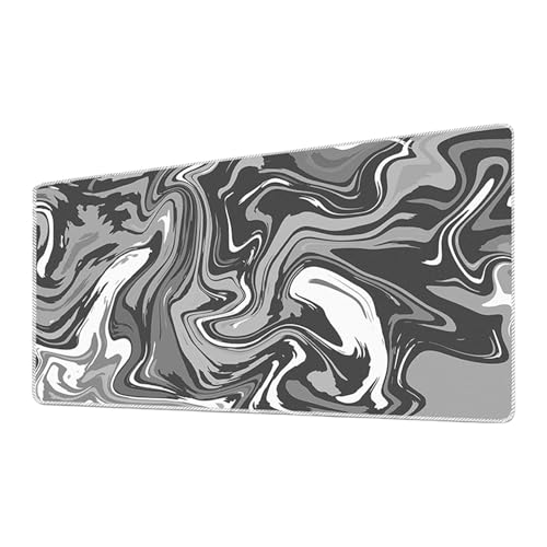 Fluid City Gaming Matte, Großes erweitertes Schreibtischunterlage, rutschfeste Gummibasis, genähte Kanten, großes Mauspad für Tastatur und Tastatur von NUEAYMS