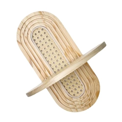 Gewölbtes Wandregal aus Rattan-Holz, für Wohnzimmer, Schlafzimmer, Innenraum, Kinderzimmer, Wanddekoration, Hintergrundwand, dekoratives Aufbewahrungsregal von NUEAYMS