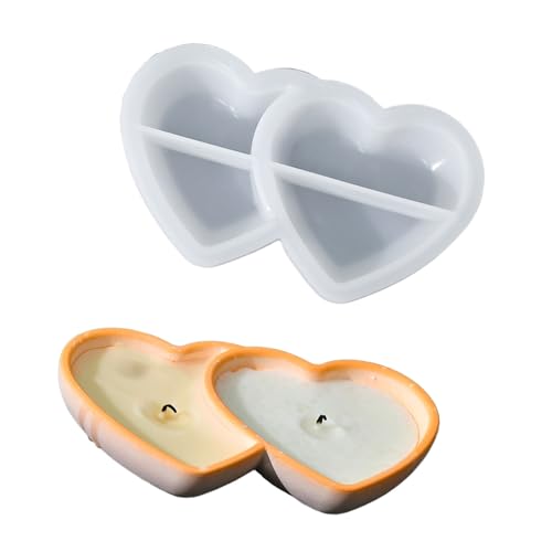 Hochtemperaturbeständige Doppelkern-Silikonform für Kerzen, Fußstütze, Aromatherapie, Partydekoration von NUEAYMS