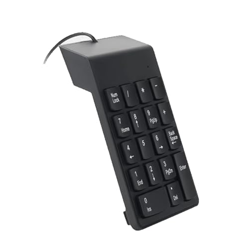 Kleine Zifferntastatur mit USB-Kabel für komfortables Tippen für Laptop, PC, Desktop-Notebook und mehr High-Speed-Tastatur von NUEAYMS