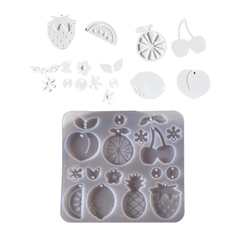 Kreative Silikonform für Ohrringe in Tier- und Obstform für Schmuck aus Harz und Ton von NUEAYMS